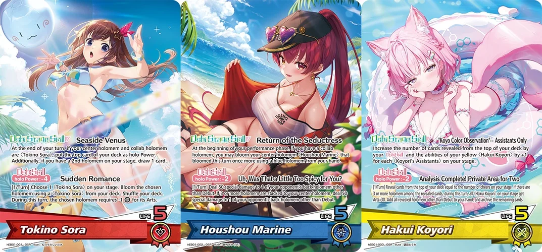 Hololive Official Card Game - hEB01e Summer Hologram English - 1 Booster